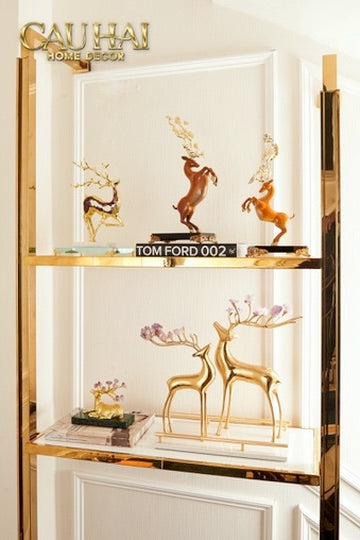 Maison Couture - Set 2 Tượng Thiên Gạc Hươu Les Cerfs Jumeaux à la Ramure Divine 37/44-TƯỢNG TRANG TRÍ-CẬU HAI HOME DECOR
