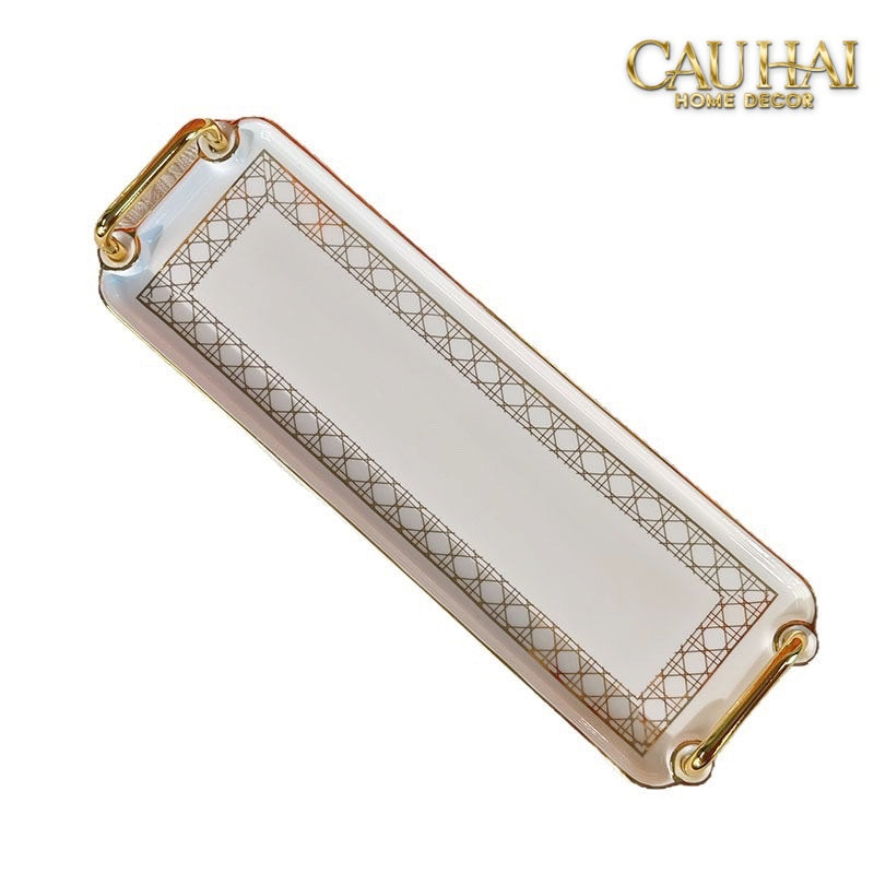 Maison Couture - Set Nhà Tắm D.O Blanc Perle Cannage 4Pcs - CẬU HAI HOME DECOR