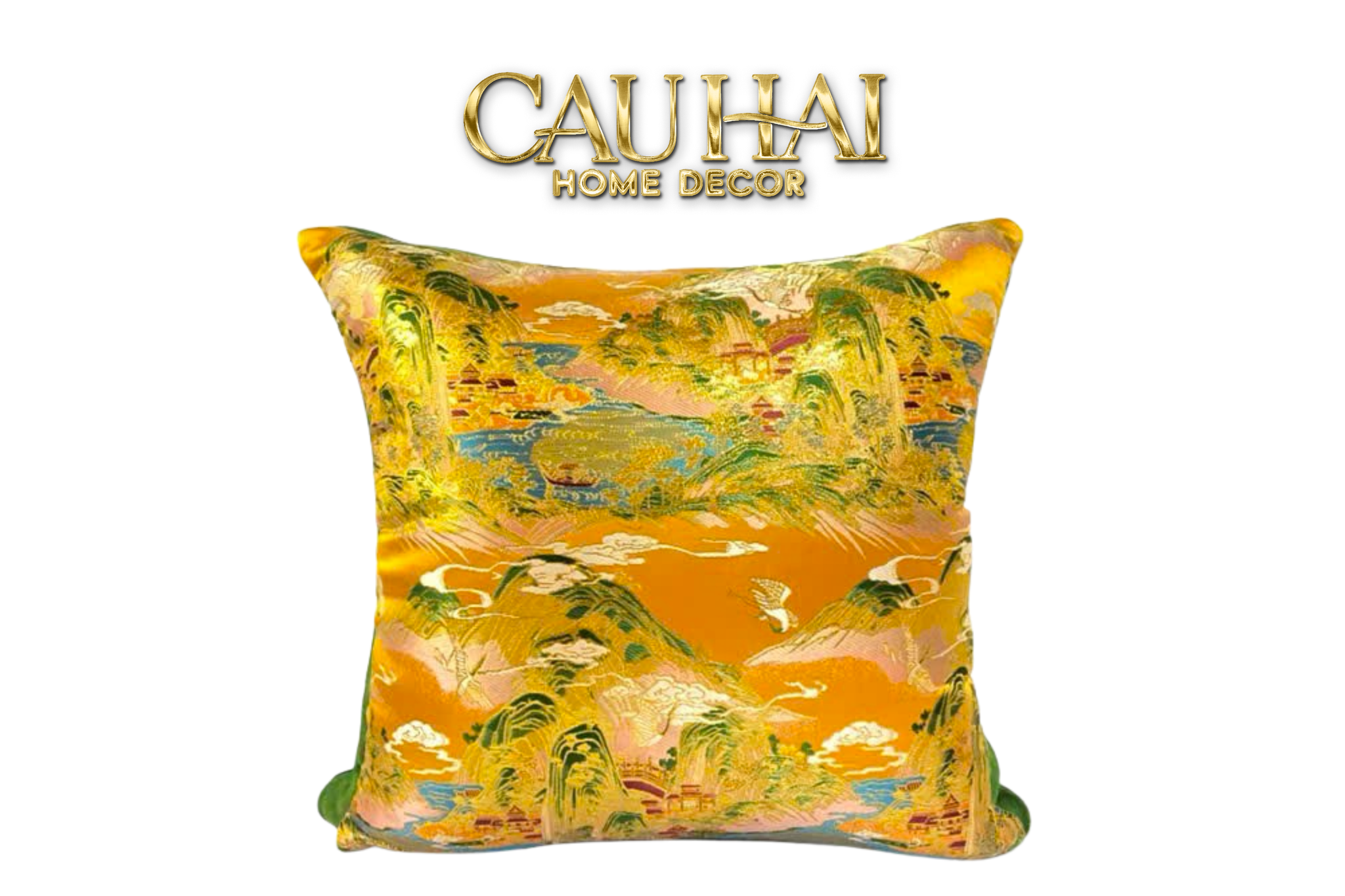 Maison Couture - Vỏ Gối Royal Gold Jacquard Peaceful Horizons  Serenity Cushion45