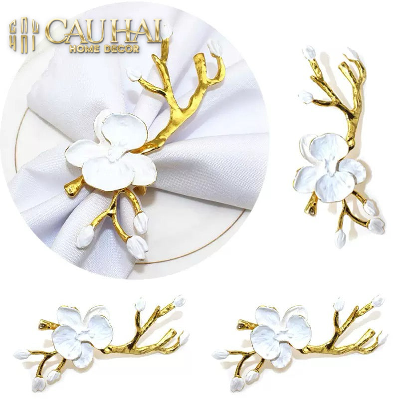 Nhẫn Khăn Ăn Haute Orchid Golden Branches Napkin Ring