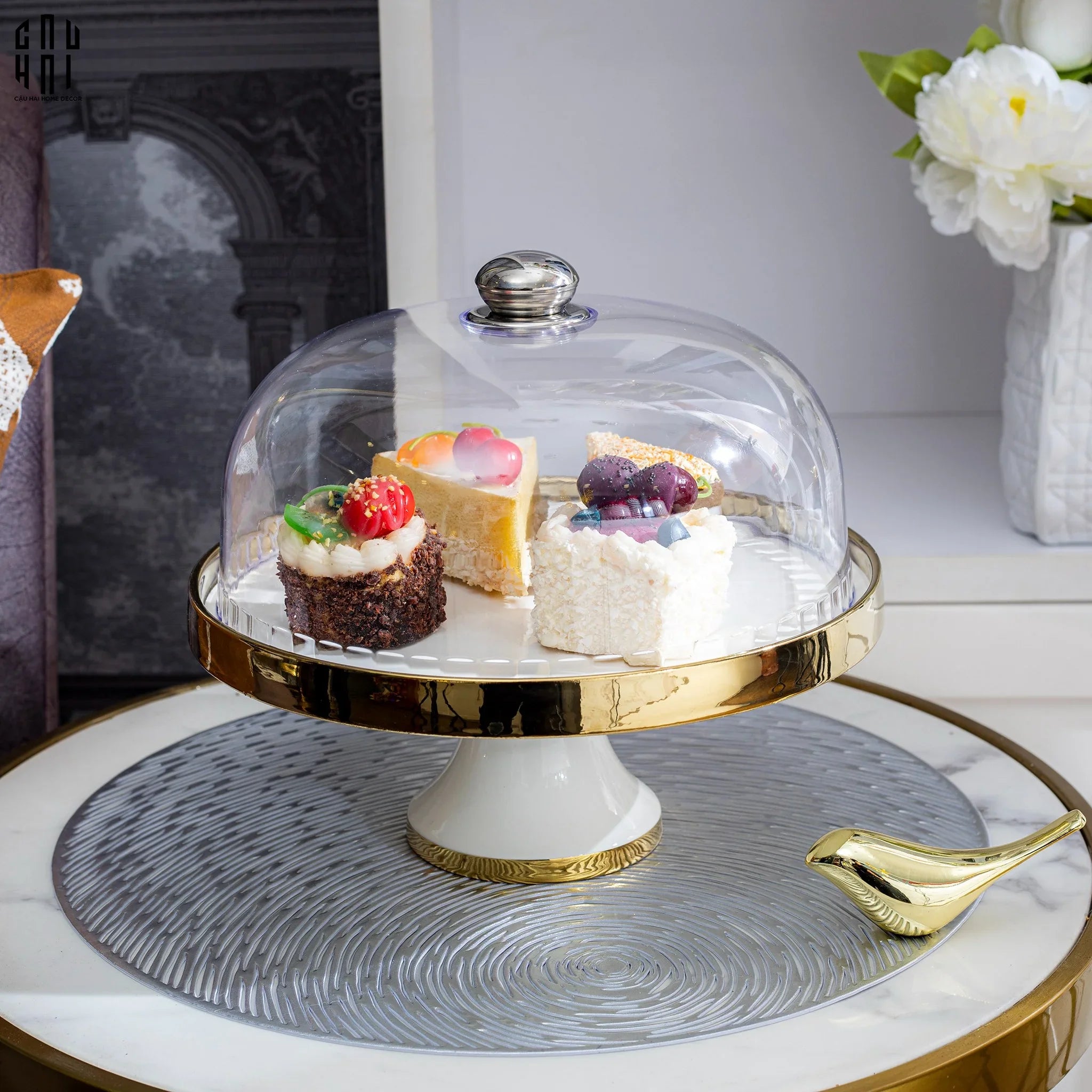 Đĩa Đế Bánh Francais Parisienne Élégance Plateau - CẬU HAI HOME DECOR