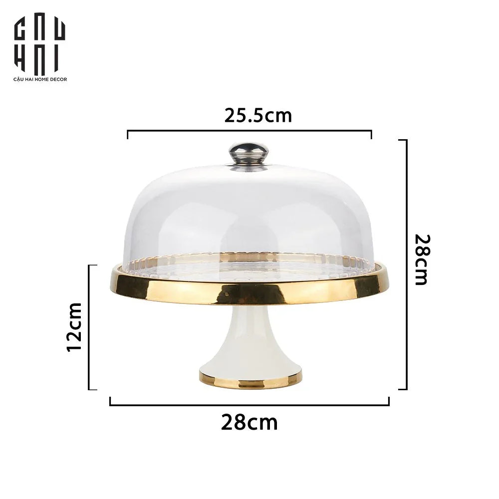 Đĩa Đế Bánh Francais Parisienne Élégance Plateau - CẬU HAI HOME DECOR