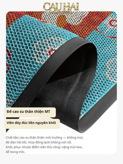 Thảm Ngăn Bụi Ngựa Ô Coil Fiber Đan Vòng 80x100 - Équestre Royale Cheval Anti-Dust 3D Mats-THẢM TRẢI SÀN-CẬU HAI HOME DECOR