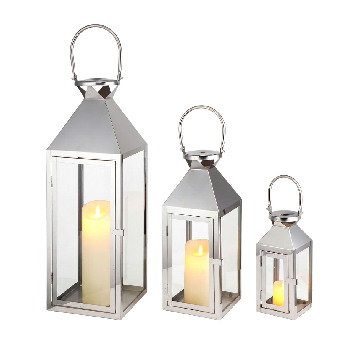 Set 3 Lồng Đèn Metal Lantern Lumière Sterling