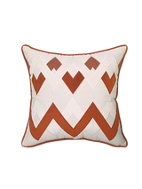 Vỏ Gối Nhung Chevron Milano Sienna Ivory 45x45