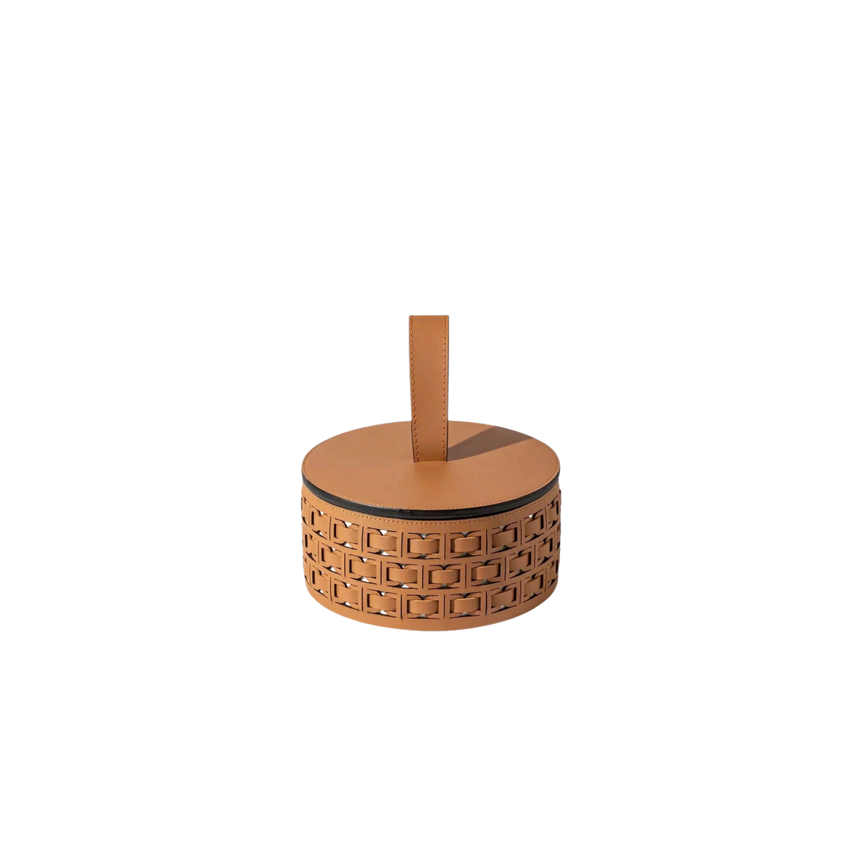 Maison Couture - Cognac Round Storage Box D20