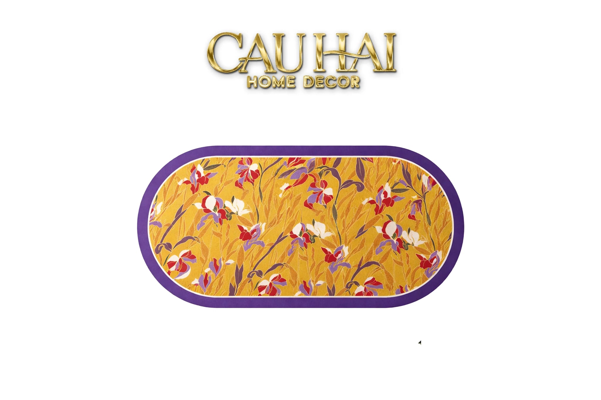 Thảm Cửa / Thảm Bathroom Micro Nappa Gen8 45x90 "Mùa Vàng" - Floréal Opulenza - Aurum Peaceful