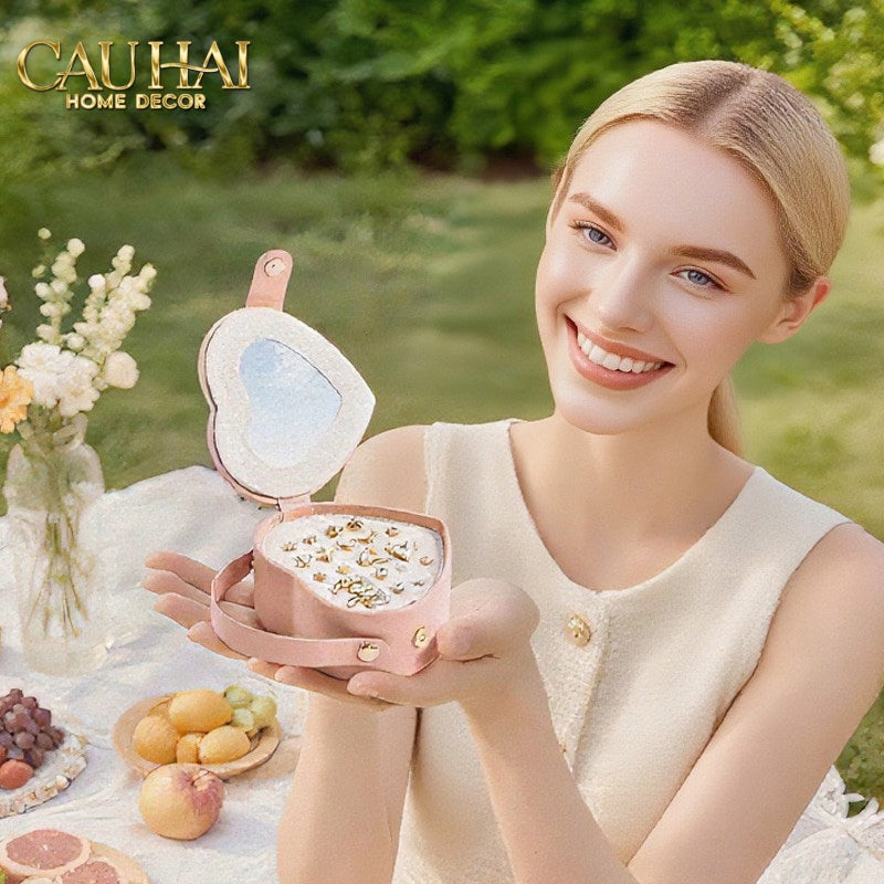 HAUTE FOLIE - HỘP TRANG SỨC MINI  D'AMOUR CREAMY PEACH