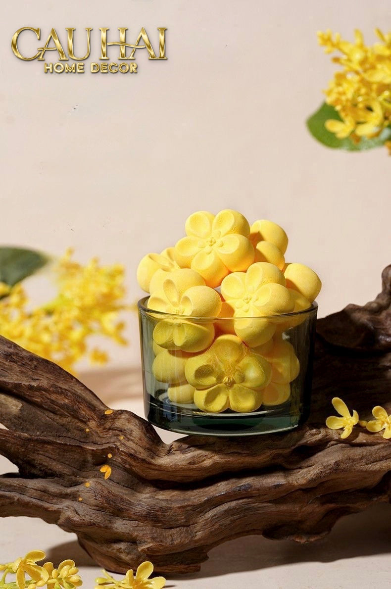 HOME FRAGRANCE - GIFT SET ĐÁ KHUẾCH TÁN OSMANTHUS BLOOM AROMA STONES - CẬU HAI HOME DECOR