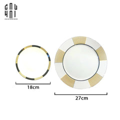 Alure - Set 2 Dinner Plate Ss22-CẬU HAI HOME DECOR