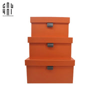Auburn Modern Leather Box - Set 3 23x20x17 / 36x24x19 / 40x29x20-HỘP TRANG SỨC-CẬU HAI HOME DECOR