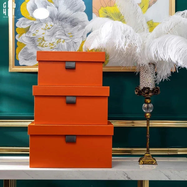 AUBURN MODERN LEATHER BOX - SET 3-CẬU HAI HOME DECOR