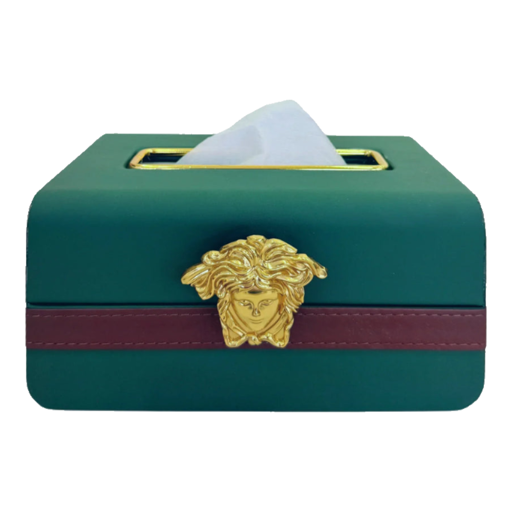 Hộp Khăn Giấy Lux Veridant Leather  - Medusa Spéciale Édition
