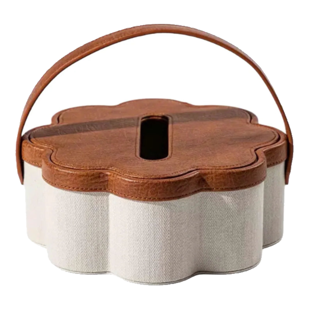 Hộp Khăn Giấy Handy Lux Leather Hazel Bloom