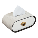 Hộp Khăn Giấy Blanc Leather Orbit Opaline Medusa Édition 13x22