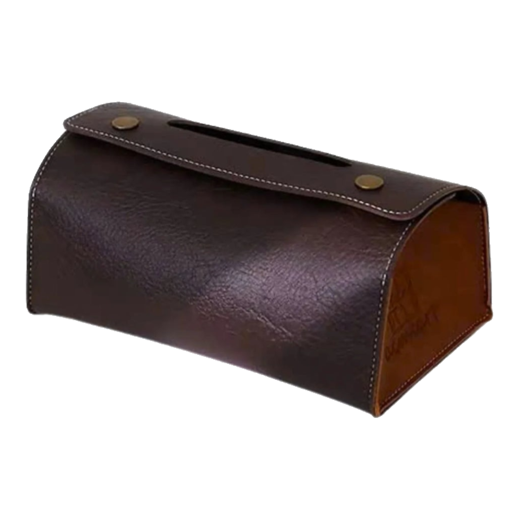 Maison Couture - Hộp Khăn Giấy Lux Leather Saddlecraft Noir
