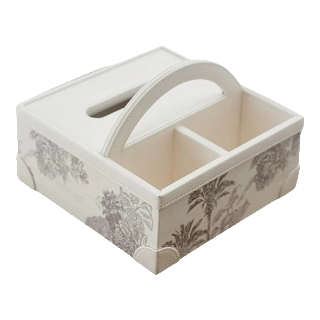 Hộp Khăn Giấy 3 Ngăn Handy Opaline  Flora Tonkin
