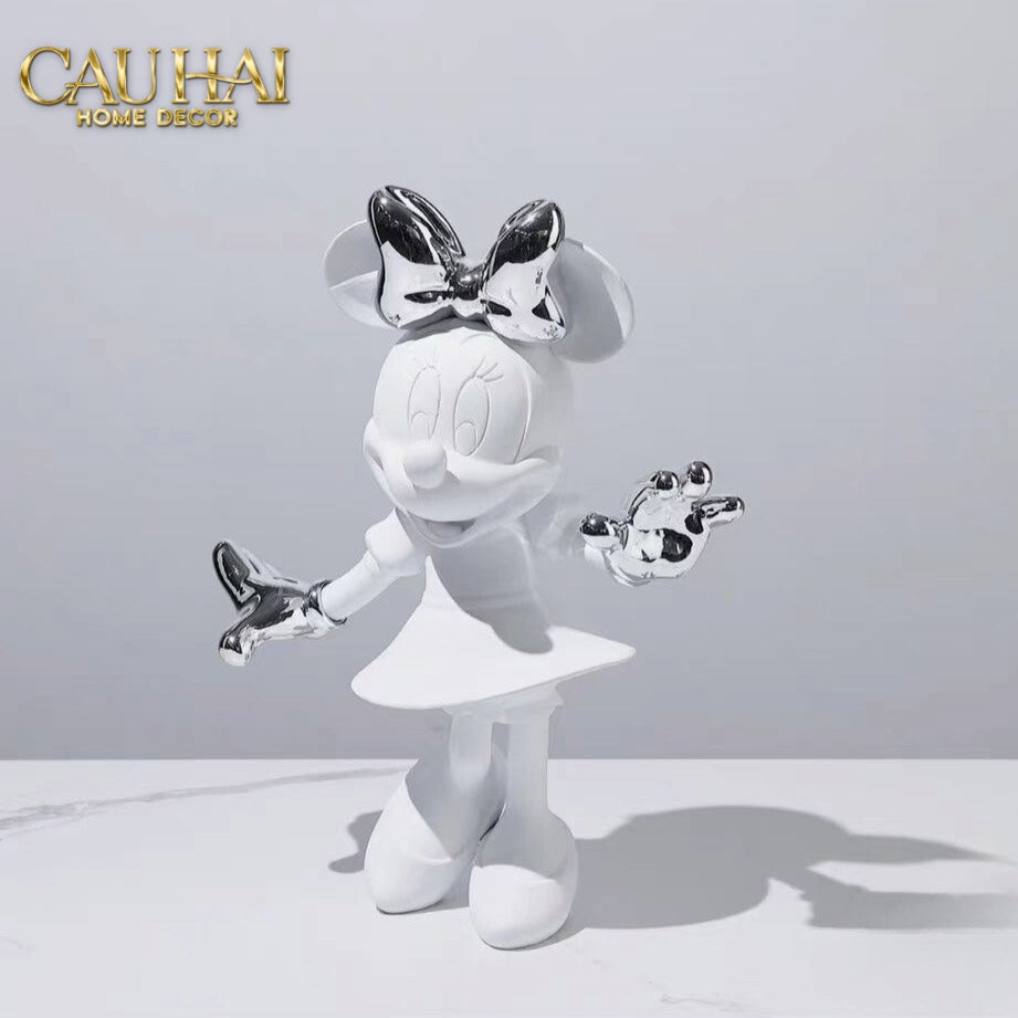 TƯỢNG MICKEY - MINNIE PINKYBOO BALLET H29-CẬU HAI HOME DECOR