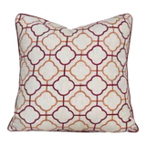 Vỏ Gối Canvas Quatrefoil Interlace 45
