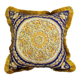 Maison Couture - Vỏ Gối Nhung Chenille V Class Barocco Medusa Haze - Regal Noir Gold 50x50