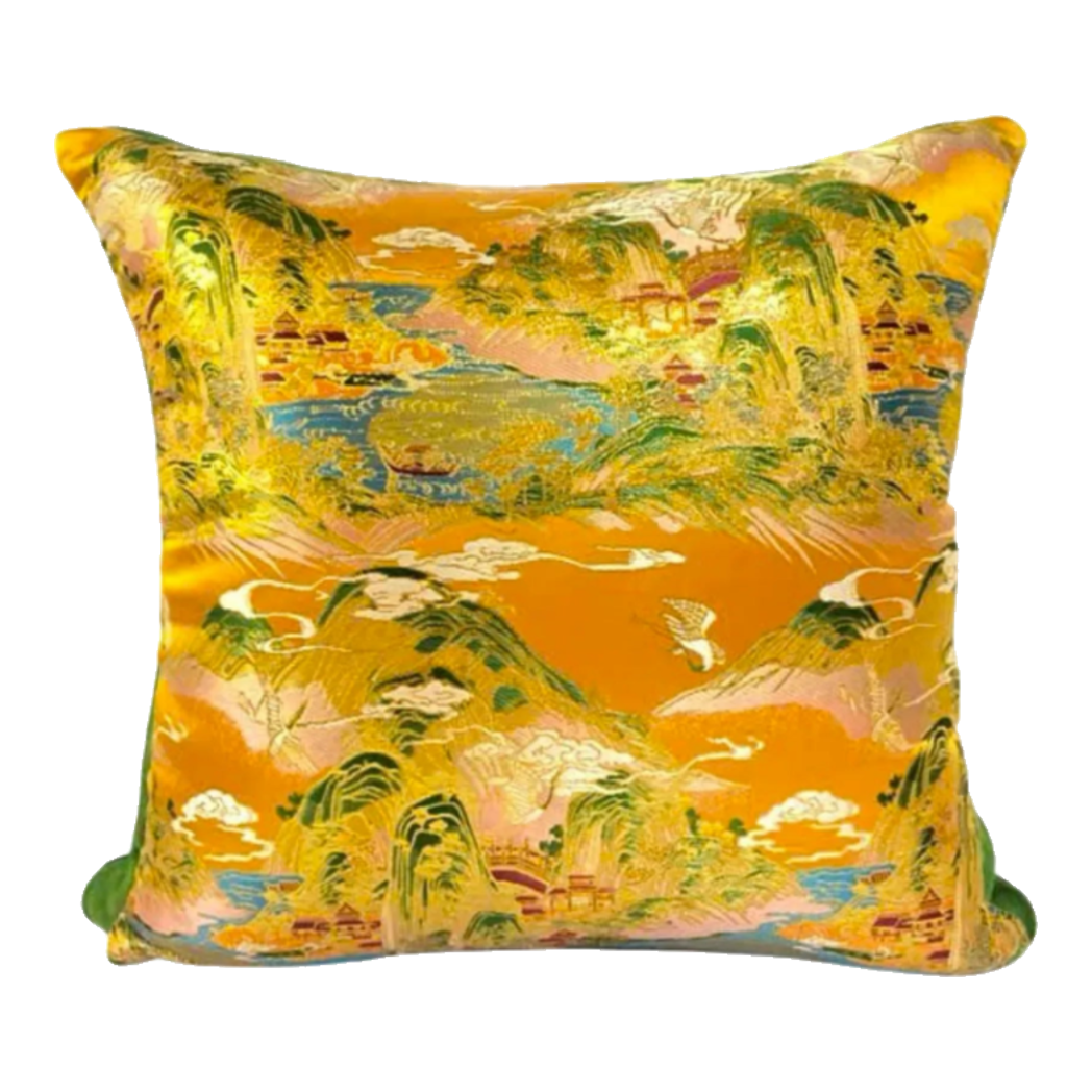 Maison Couture - Vỏ Gối Royal Gold Jacquard Peaceful Horizons 45