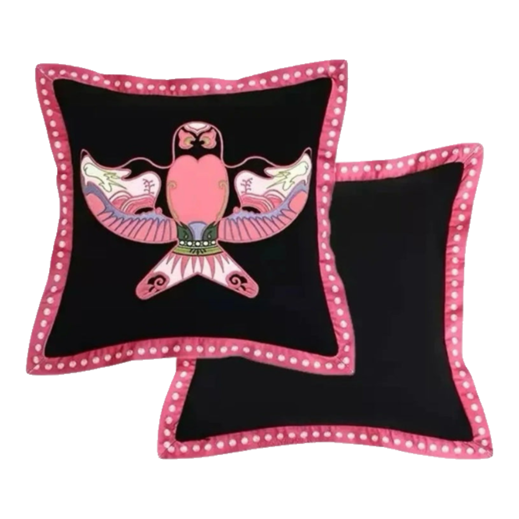 Vỏ Gối Tweed Pink Swallow Kite 45