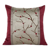 Vỏ Gối Lụa Fleurs De Soie Cramoisies 45