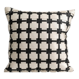 Maison Couture - Vỏ Gối Da Lux Leather Crossline Monochrome  45