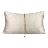 Gối Lụa Satin Glace Cracked Pearl 30X50