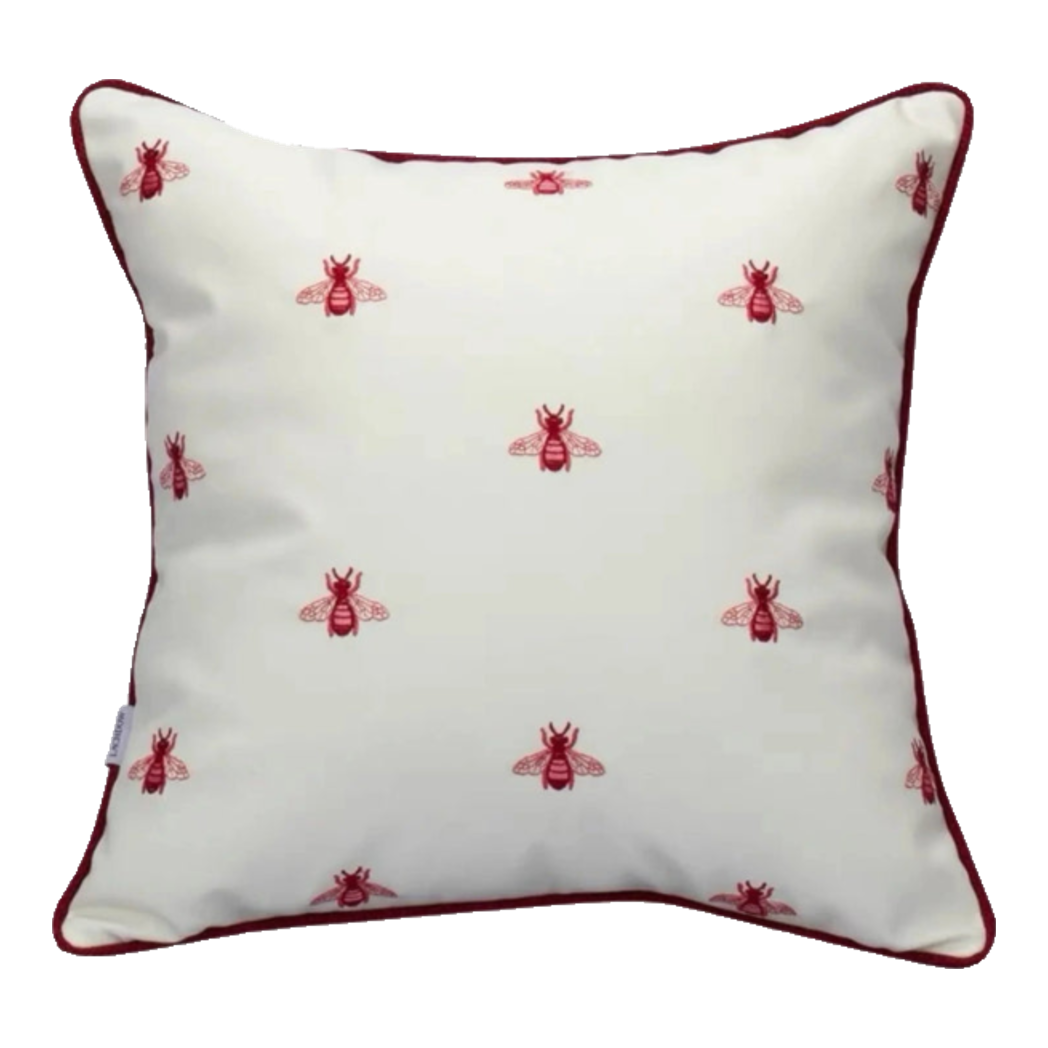 Maison Couture - Vỏ Gối Da  Fuchsia Sparkle Bee L’Abeille  45