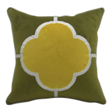 Vỏ Gối Nhung Olive Clover Quatrefoil 45