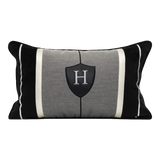 Gối Nhung Noir Heritage H Crest 30X50