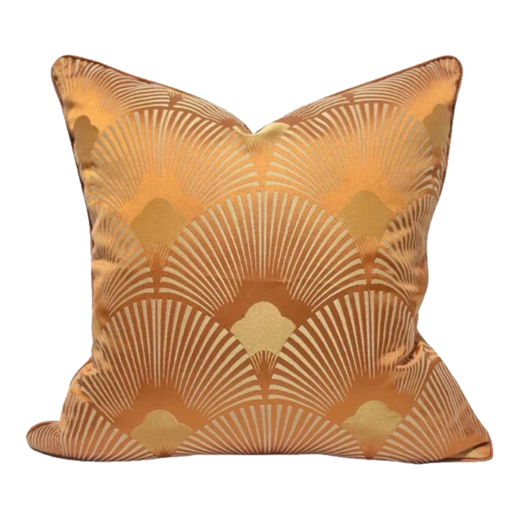 Vỏ Gối Jacquard Tangerine D'Or Art Déco Fan 45