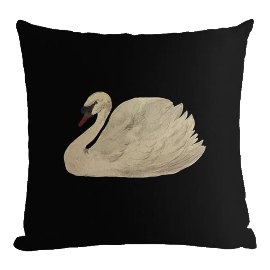 Vỏ Gối Canvas Fiber Savoir Swan 45