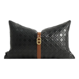 Gối Da D.O Cannage Belt Savoir 30X50