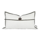 Gối Tweed White Camélia 30X50