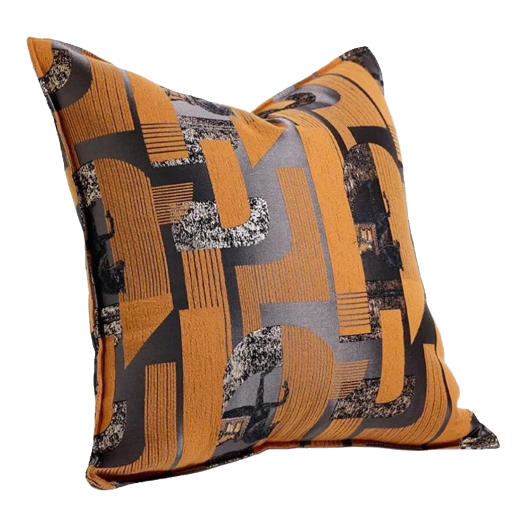 Vỏ Gối Jacquard Orange Silk Gallop 50x50-VỎ GỐI-Đối tác tại Trung Quốc theo từng đơn đặt hàng-CẬU HAI HOME DECOR