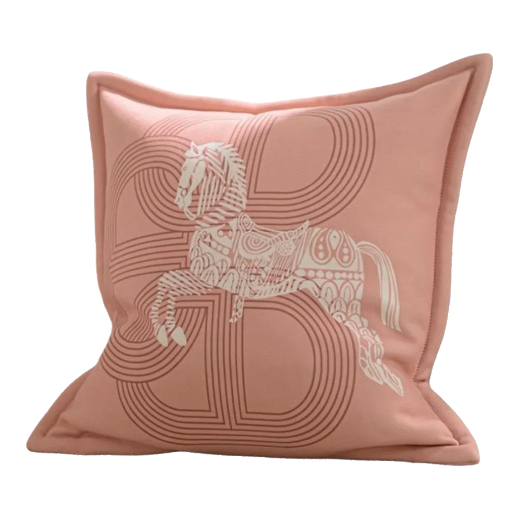 Vỏ Gối Sofa Nhung Randall Cheval - Light Pink 50x50