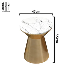 Bàn Sofa Cao Cấp Frederick - Frederick Marble Side Table 45x55-BÀN SOFA-CẬU HAI HOME DECOR