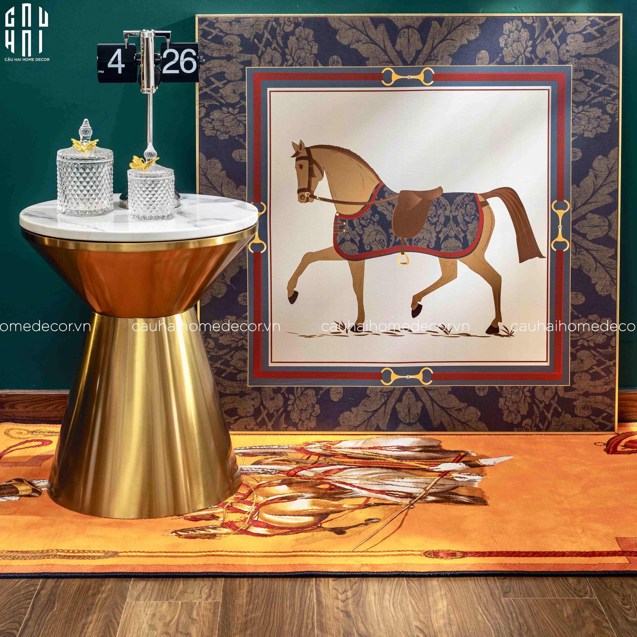 Bàn Sofa Cao Cấp Frederick - Frederick Marble Side Table-CẬU HAI HOME DECOR