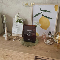 Bình Hoa Acrylic Book About Flower-CẬU HAI HOME DECOR