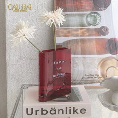 Bình Hoa Acrylic Book About Flower-CẬU HAI HOME DECOR
