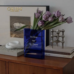 Bình Hoa Acrylic Book About Flower-CẬU HAI HOME DECOR