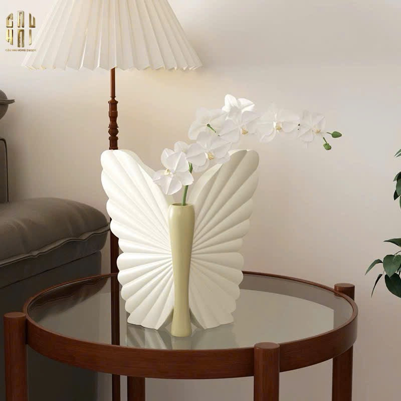 BÌNH HOA BUTTERFLY WINGS - BEIGE - ANGEL IN BLOOM SS25