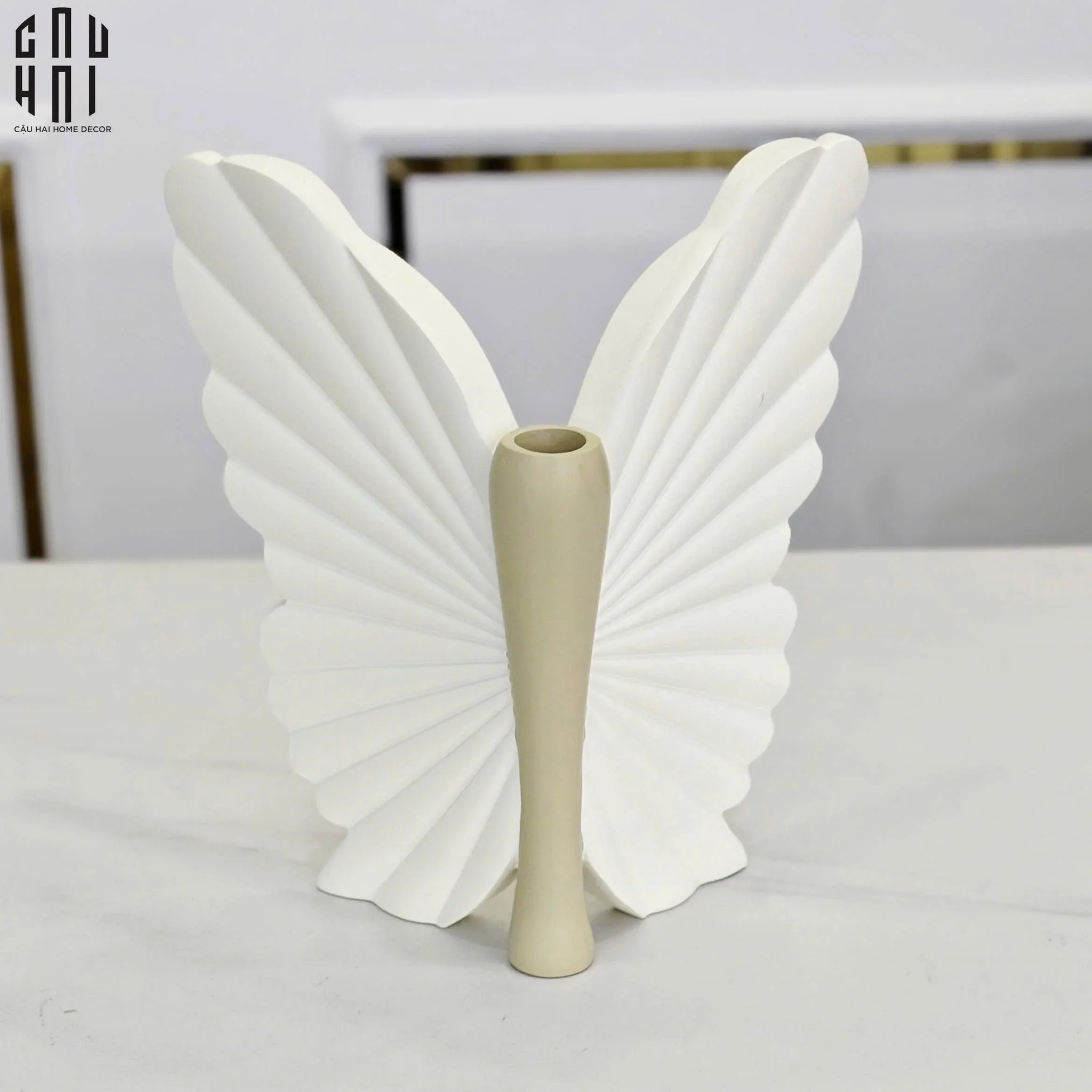 BÌNH HOA BUTTERFLY WINGS - BEIGE - ANGEL IN BLOOM SS25