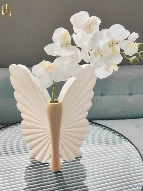 BÌNH HOA BUTTERFLY WINGS - BEIGE - ANGEL IN BLOOM SS25