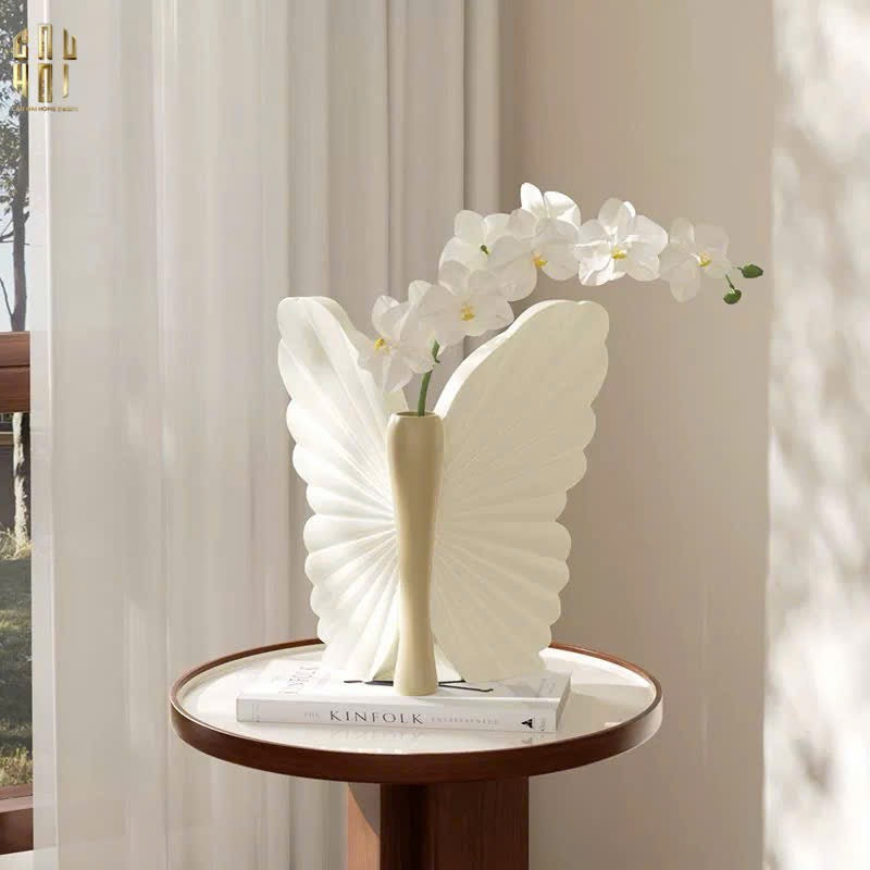 BÌNH HOA BUTTERFLY WINGS - BEIGE - ANGEL IN BLOOM SS25