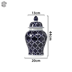 Bình Hoa Ceramic Blue Mystery 20x44-BÌNH HOA-CẬU HAI HOME DECOR