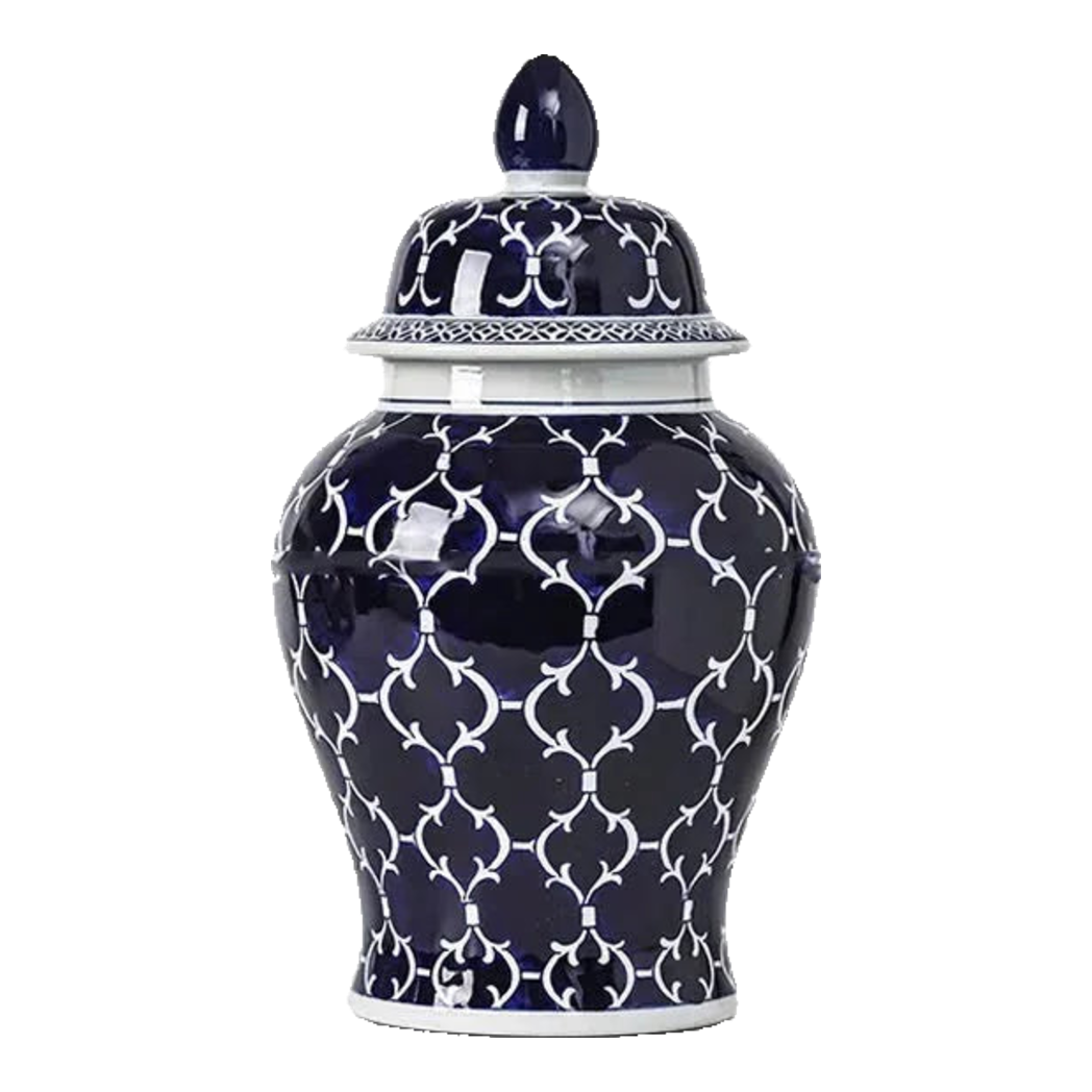 Bình Hoa Ceramic Blue Mystery 20x44