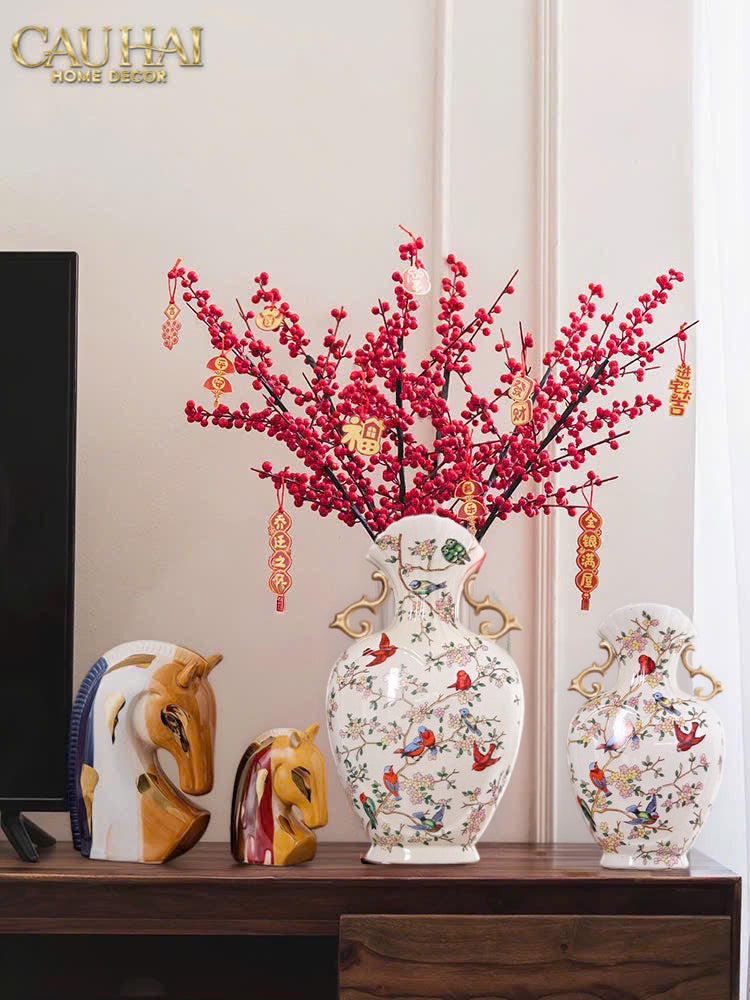 Bình Hoa Cổ Phong Jardin Oriental Duo H30/H40-BÌNH HOA-CẬU HAI HOME DECOR